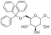 METHYL-6-O-TRIPHENYLMETHYL-ALPHA-D-GLUCOPYRANOSIDE Struktur