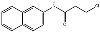 3-クロロ-N-2-ナフチルプロパンアミド 化学構造式