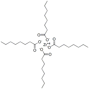 octanoic acid, zirconium salt Structure