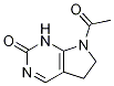 7-acetyl-1,5,6,7-tetrahydro-2H-Pyrrolo[2,3-d]pyriMidin-2-one 结构式