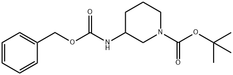 1-N-BOC-3-CBZ-AMINO-PIPERIDINE Struktur