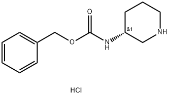 R-3-CBZ-AMINOPIPERIDINE-HCl 化学構造式