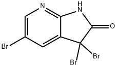 3,3,5-Tribromo-1H-pyrrolo[2,3-b]pyridin-2(3H)-one Struktur