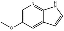 5-メトキシ-1H-ピロロ[2,3-B]ピリジン 化学構造式