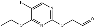 Acetaldehyde, [(4-ethoxy-5-fluoro-2-pyrimidinyl)oxy]- (9CI) Struktur