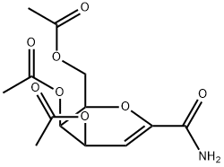 4,5,7-TRI-O-ACETYL-2,6-ANHYDRO-3-DEOXY-D-LYXO-HEPT-2-ENONAMIDE Structure