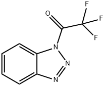 (トリフルオロアセチル)ベンゾトリアゾール (1H-, 2H- 異性体混合物) 化学構造式