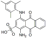 1-アミノ-9,10-ジヒドロ-9,10-ジオキソ-4-[(2,4,6-トリメチルフェニル)アミノ]-2-アントラセンスルホン酸 化学構造式