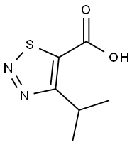 4-イソプロピル-1,2,3-チアジアゾール-5-カルボン酸 化学構造式