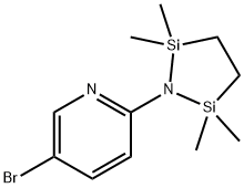 5-bromo-2-(2,2,5,5-tetramethyl-
1,2,5-azadisilolidin-1-yl)pyridine Structure