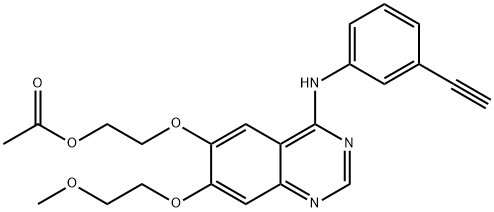 Desmethyl Erlotinib Acetate Struktur