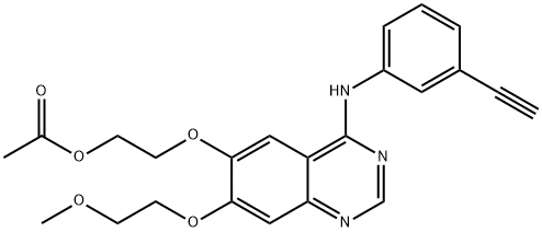 Desmethyl Erlotinib Acetate Structure