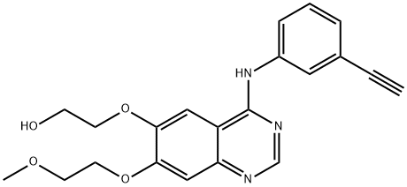 OSI-420, 遊離塩基 (DESMETHYL ERLOTINIB) 化学構造式