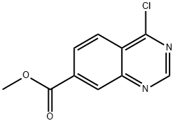 7-Quinazolinecarboxylic acid, 4-chloro-, methyl ester Struktur