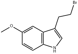 1H-INDOLE,3-(2-BROMOETHYL)-5-METHOXY- 化学構造式