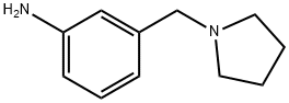 3-(ピロリジン-1-イルメチル)アニリン 化学構造式