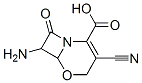 5-Oxa-1-azabicyclo[4.2.0]oct-2-ene-2-carboxylicacid,7-amino-3-cyano-8-oxo-, 化学構造式