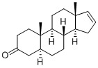 5α-アンドロスタ-16-エン-3-オン 化学構造式