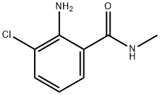 2-氨基-3-氯-N-甲基苯甲酰胺, 18343-42-5, 结构式