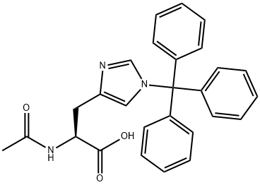 N-乙酰基-N'-三苯甲基-L-组氨酸,183498-47-7,结构式