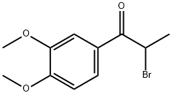2-bromo-3-4-dimethoxypropiophenone  Struktur