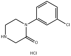 1-(3-氯苯基)-2-酮哌嗪盐酸盐, 183500-94-9, 结构式