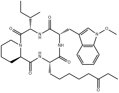 アピシジン 化学構造式