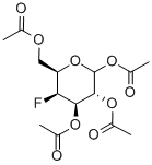 1,2,3,6-TETRA-O-ACETYL-4-DEOXY-4-FLUORO-D-GALACTOPYRANOSE Struktur