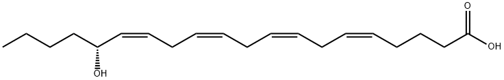 (5Z,8Z,11Z,14Z,16R)-16-hydroxyicosa-5,8,11,14-tetraenoic acid, 183509-22-0, 结构式