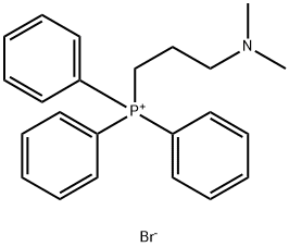 (3-二甲基氨基丙基)三苯基磷氢溴酸盐, 18355-96-9, 结构式