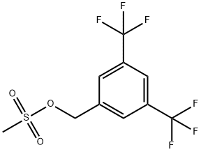 3,5-BIS(TRIFLUOROMETHYL)BENZYL METHANESULPHONATE Structure