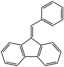 9-ベンジリデン-9H-フルオレン 化学構造式