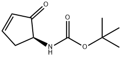 Carbamic acid, (2-oxo-3-cyclopenten-1-yl)-, 1,1-dimethylethyl ester, (S)- (9CI) Struktur