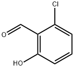 2-クロロ-6-ヒドロキシベンズアルデヒド 化学構造式