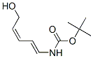 Carbamic acid, [(1E,3Z)-5-hydroxy-1,3-pentadienyl]-, 1,1-dimethylethyl ester Structure