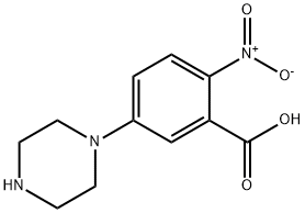 2-NITRO-5-PIPERAZIN-1-YL-BENZOIC ACID Structure