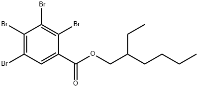 2-乙基己基-四溴苯甲酸 (TBB), 183658-27-7, 结构式