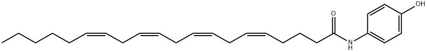 N-(4-HYDROXYPHENYL)-ARACHIDONYLAMIDE 结构式
