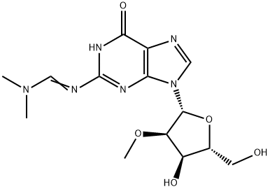 Guanosine, N-[(diMethylaMino)Methylene]-2'-O-Methyl- Struktur
