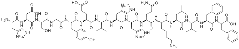 β-淀粉样蛋白(6-20) 结构式