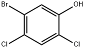 Phenol, 5-broMo-2,4-dichloro- Structure