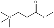 2-Methyl-3-(trimethylsilyl)propanoic acid methyl ester Structure