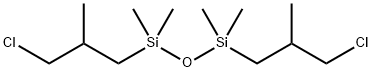 BIS(3-CHLOROISOBUTYL)TETRAMETHYLDISILOXANE Struktur