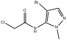 N-(4-BROMO-1-METHYL-1H-PYRAZOL-5-YL)-2-CHLOROACETAMIDE, TECH Structure