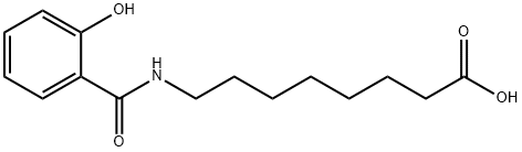 8-[(2-hydroxybenzoyl)amino]octanoic acid Struktur