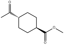 trans-4-Chlorocarbonyl-cyclohexanecarboxylic acid Methyl ester Struktur