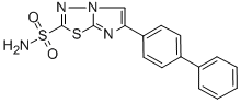 Imidazo(2,1-b)-1,3,4-thiadiazole-2-sulfonamide, 6-(1,1'-biphenyl)-4-yl)- Struktur