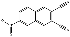 2,3-ジシアノ-6-ニトロナフタレン 化学構造式
