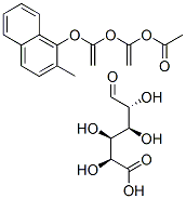 Methyl Tri-O-acetyl-1-naphthol Glucuronate 化学構造式
