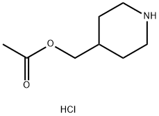 酢酸4-ピペリジニルメチル塩酸塩 化学構造式